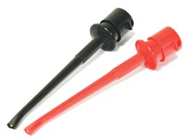 зажим тест 90мм\\ \каб\чер\ K268C --- Зажимы для тестеров