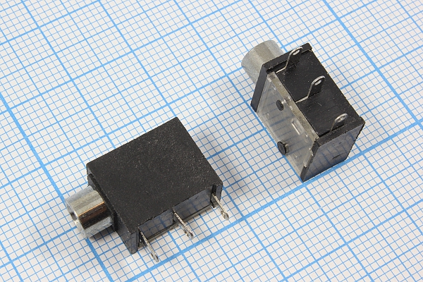 гн 3,5моно\3C\плат\угл\ON-OFF\QCRXZ3-3,5-06\ --- Разъемы 3,5 мм - Моно, стерео