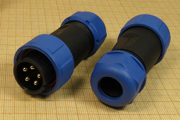 шт ЦС\ 5P\М21/гайка\каб\герм\SP2110/P5II1[пластик] --- Разъемы WEIPU (IP68)