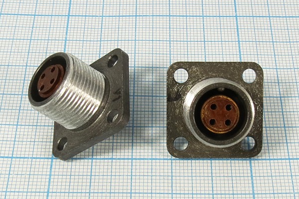 гн ЦС\ 4HP\М16\пан\флан 4отв\2РМТ14Б4Г1В1В --- Разъемы 2РМ, ШР, ОНЦ, ОС