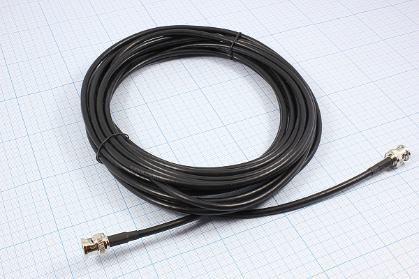 шнур шт BNC-шт BNC\8,0м\50_Ом\Ni\чер\RG58\ --- Шнуры компьютерные