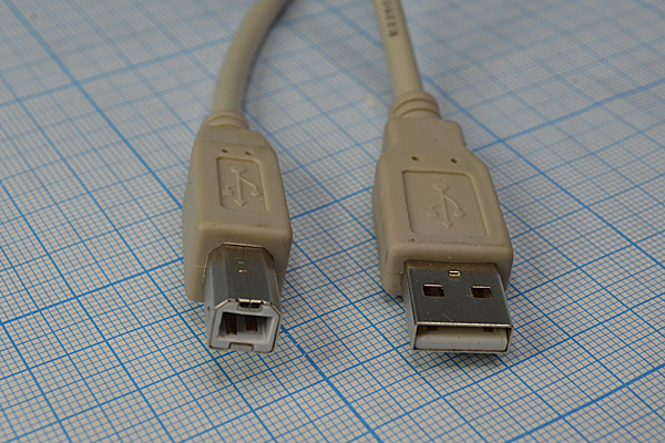 шнур шт USB A-шт USB B\3,0м\Ni/пл\чер\USB04-10\ --- Шнуры компьютерные