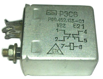 реле \РФ0.452.123-01\РЭС6\\550_Ом\ --- Реле