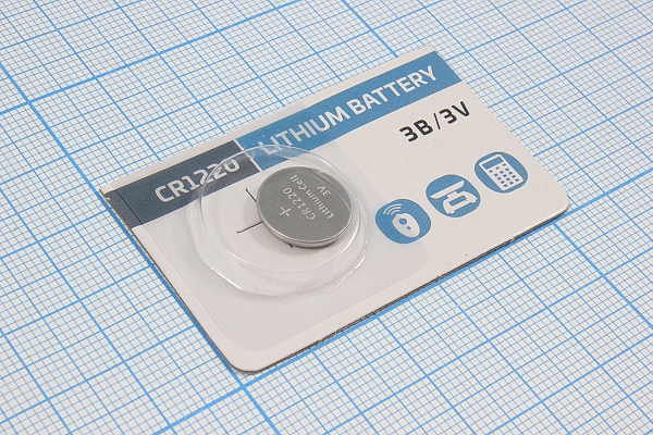 бат  3В\  35мАч\12,5x2,0\Li\CR1220\GoPower --- Щелочные и литиевые батареи