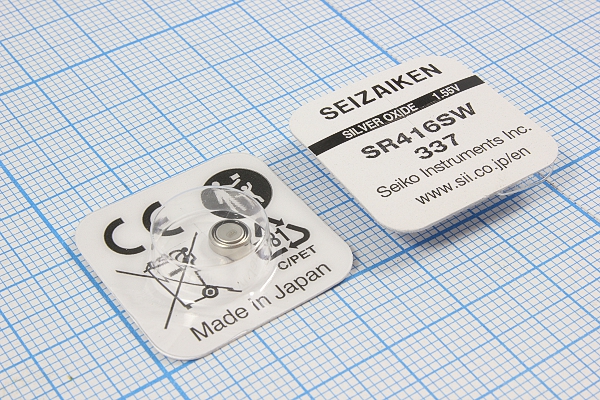 бат  1,5В\\ 4,8x1,65\SW\SR416SW/337\SEIZAIKEN --- Щелочные и литиевые батареи