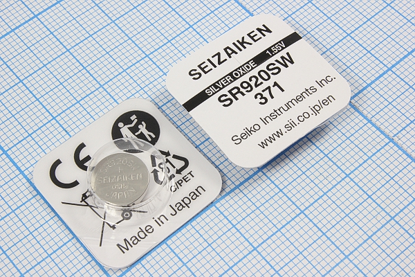 бат  1,5В\\ 9,5x2,05\SW\G6/SR69/SR920SW/371\SEIZAI --- Щелочные и литиевые батареи