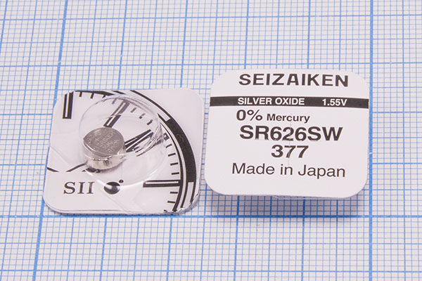 бат  1,5В\\ 6,8x2,6\SW\G4/SR66/SR626SW/377\SEZAIKE --- Щелочные и литиевые батареи