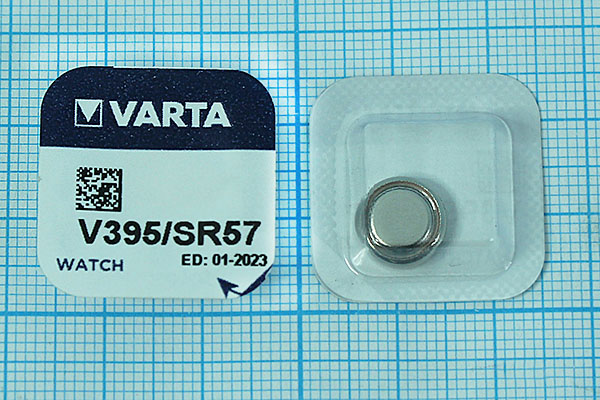 бат  1,5В\\ 9,5x2,7\SW\SR57/G7/SR927SW/395\VARTA --- Щелочные и литиевые батареи