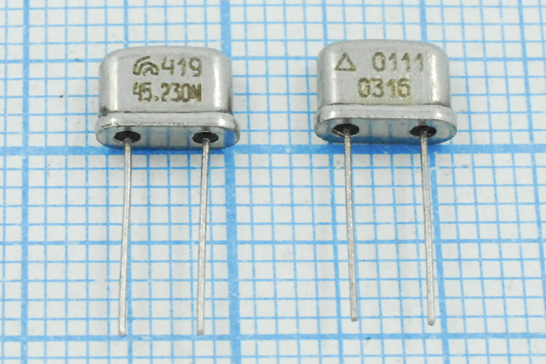 45230 \UM4\S\\\РК419МР\3Г (419 45.230М) --- Кварцевые резонаторы (пьезокерамические, диэлектрические, ПАВ (SAW), резонаторы из других пьезоматериалов)