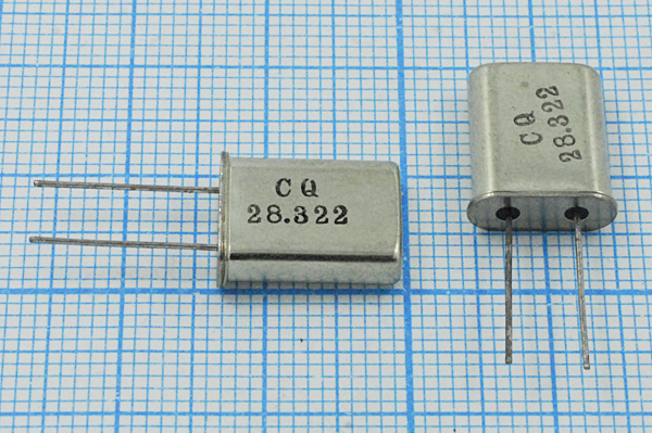 28322 \HC49U\S\\\HC-49U[CQ]\1Г (CQ28.322) --- Кварцевые резонаторы (пьезокерамические, диэлектрические, ПАВ (SAW), резонаторы из других пьезоматериалов)