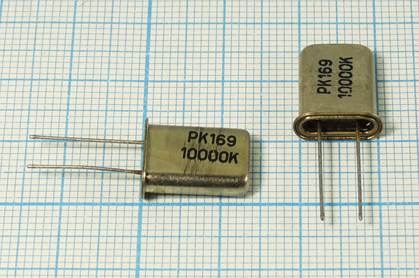 10000 \HC43U\ \\\РК169МД[HC43U]\ХСР 1Г --- Кварцевые резонаторы (пьезокерамические, диэлектрические, ПАВ (SAW), резонаторы из других пьезоматериалов)