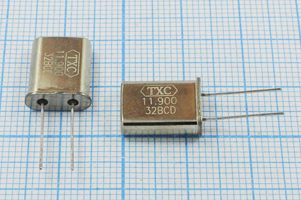 11900 \HC49U\32\\\9A[HC49U]\1Г (TXC) --- Кварцевые резонаторы (пьезокерамические, диэлектрические, ПАВ (SAW), резонаторы из других пьезоматериалов)