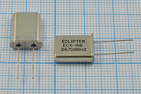 24704 \HC49U\S\\\EU[HC49U]\1Г (ECLIPTEK) --- Кварцевые резонаторы (пьезокерамические, диэлектрические, ПАВ (SAW), резонаторы из других пьезоматериалов)