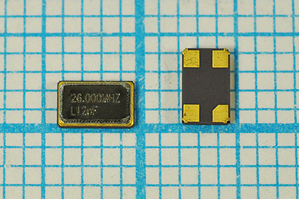 26000 \SMD04025C4\12\ 10\ 30/-40~85C\1Г (26,000L12 --- Кварцевые резонаторы (пьезокерамические, диэлектрические, ПАВ (SAW), резонаторы из других пьезоматериалов)