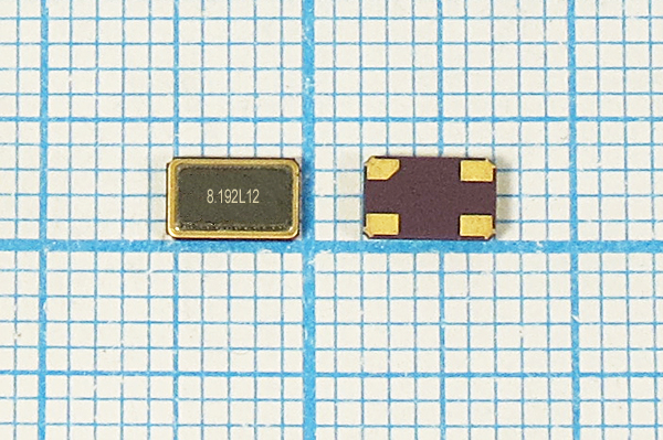 8192 \SMD05032C4\12\ 10\ 30/-40~85C\SMD0503(4P)\1Г --- Кварцевые резонаторы (пьезокерамические, диэлектрические, ПАВ (SAW), резонаторы из других пьезоматериалов)