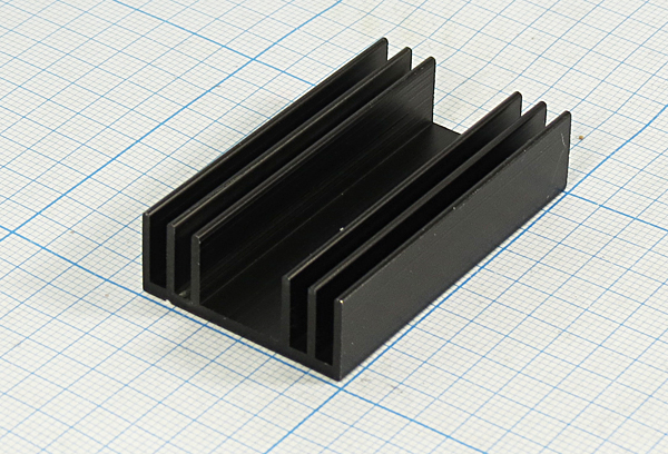 охладитель  50x 30x 12\F10\\Al\чер\BLA051-50\ --- Охладители (радиаторы охлаждения)
