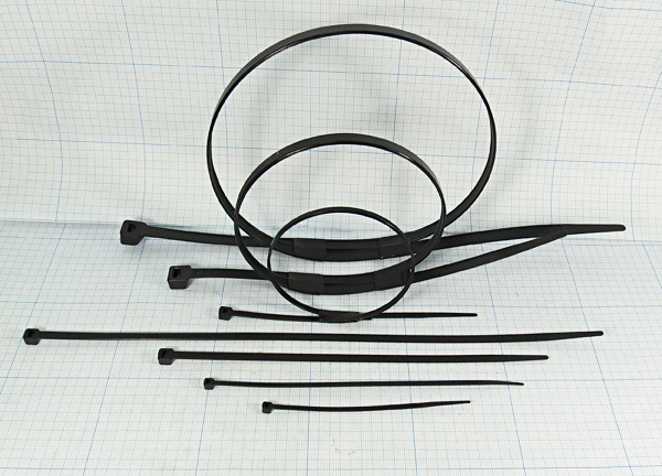 хомут-стяжка 7,8x450\D130\чер\пл\SFK-450B-7C --- Хомуты