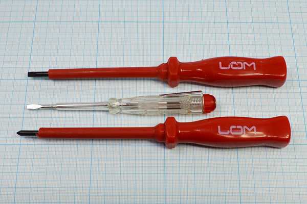отвертка диэл набор 2шт+индикатор\SL4x100/PH1x100\ --- Отвертки