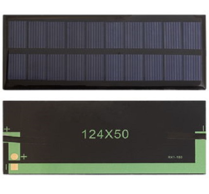 бат солнеч 12В\0,4А\124x 50x2,5\\2C\QSPZ21\ --- Солнечные батареи