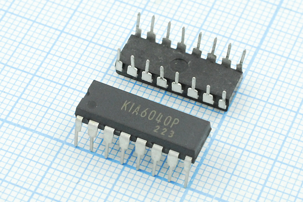 пп KIA6040P\DIP-16 \рад\KEC --- Полупроводники