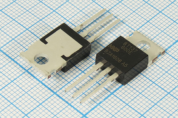 Симистор\  600 \   8А\TO-220\BT137-600E\ --- Симисторы
