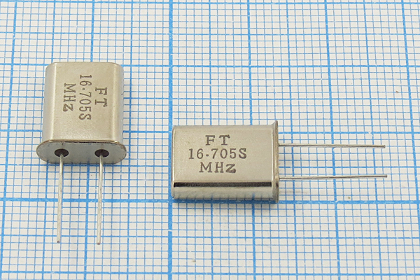 16705 \HC49U\S\ 20\ /-40~85C\U[FT]\1Г (FT16.705S) --- Кварцевые резонаторы (пьезокерамические, диэлектрические, ПАВ (SAW), резонаторы из других пьезоматериалов)