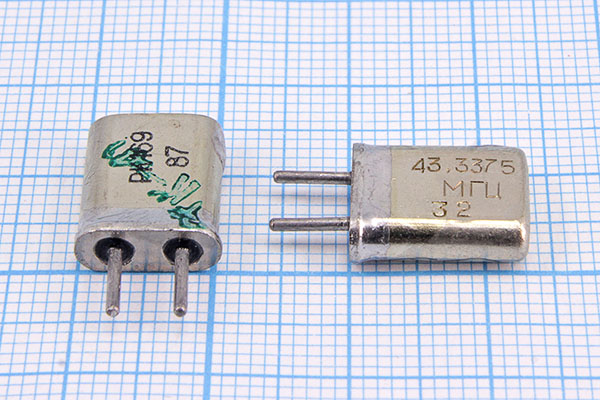 43337,5 \HC25U\\\\РК169МА\3Г --- Кварцевые резонаторы (пьезокерамические, диэлектрические, ПАВ (SAW), резонаторы из других пьезоматериалов)