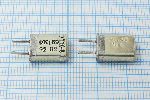 26800 \HC25U\S\ 30\ 40/-40~70C\РК169МА-8ВТ\3Г --- Кварцевые резонаторы (пьезокерамические, диэлектрические, ПАВ (SAW), резонаторы из других пьезоматериалов)