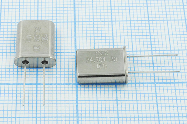 24704 \HC49U\30\ 30\ 30/-20~70C\49U\1Г --- Кварцевые резонаторы (пьезокерамические, диэлектрические, ПАВ (SAW), резонаторы из других пьезоматериалов)