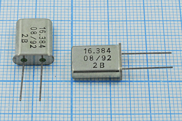 16384 \HC49U\S\\\\1Г (16.384 2В) --- Кварцевые резонаторы (пьезокерамические, диэлектрические, ПАВ (SAW), резонаторы из других пьезоматериалов)