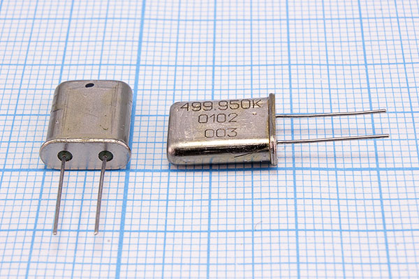 499,95 \HC49U\\\\РК379МД\1Г (499,950К) --- Кварцевые резонаторы (пьезокерамические, диэлектрические, ПАВ (SAW), резонаторы из других пьезоматериалов)