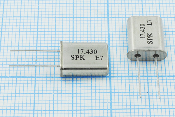 17430 \HC49U\30\ 30\ 30/-20~70C\\1Г --- Кварцевые резонаторы (пьезокерамические, диэлектрические, ПАВ (SAW), резонаторы из других пьезоматериалов)