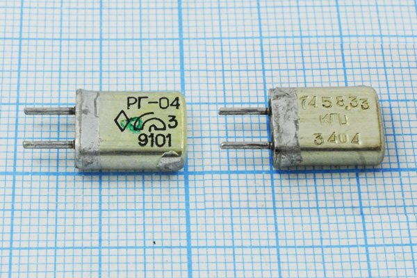 7458,33 \HC25U\\\\РГ04МА\1Г --- Кварцевые резонаторы (пьезокерамические, диэлектрические, ПАВ (SAW), резонаторы из других пьезоматериалов)