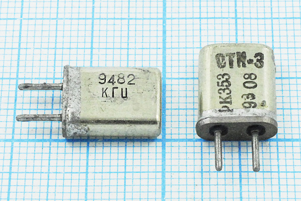 9482,5 \HC25U\\ 50\100/-30~60C\РК353МА-9БХ\1Г --- Кварцевые резонаторы (пьезокерамические, диэлектрические, ПАВ (SAW), резонаторы из других пьезоматериалов)