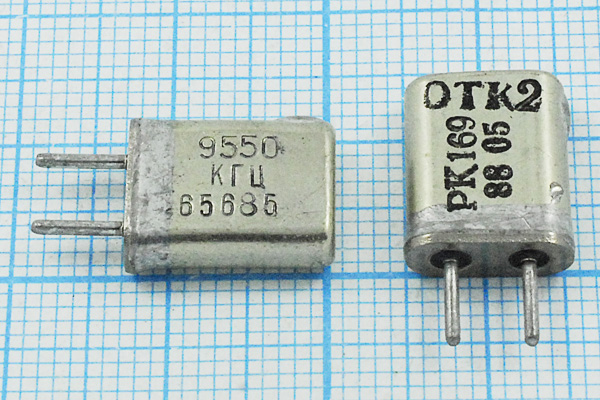 9550 \HC25U\\\\РК169МА\1Г --- Кварцевые резонаторы (пьезокерамические, диэлектрические, ПАВ (SAW), резонаторы из других пьезоматериалов)