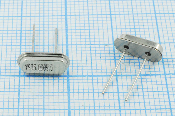 33000 \HC49S2\ 9,5\ 30\ 50/-20~70C\HC49L\1Г --- Кварцевые резонаторы (пьезокерамические, диэлектрические, ПАВ (SAW), резонаторы из других пьезоматериалов)
