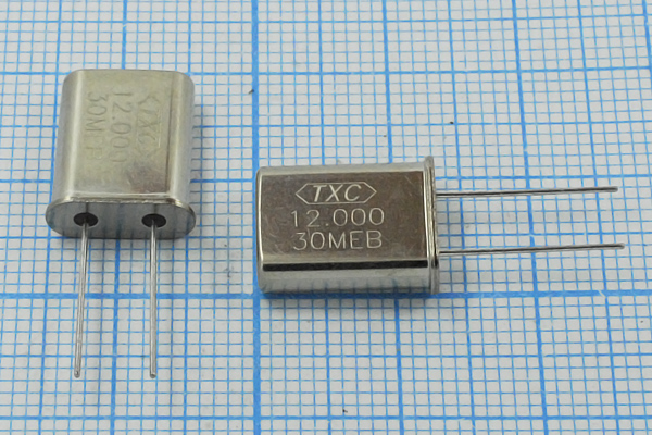 12000 \HC49U\20\ 30\\9A[HC49U]\1Г (TXC12.000 30MEB --- Кварцевые резонаторы (пьезокерамические, диэлектрические, ПАВ (SAW), резонаторы из других пьезоматериалов)