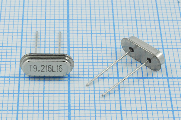 9216 \HC49S2\16\ 20\ /-20~70C\SS[FT]\1Г (T9.216L16 --- Кварцевые резонаторы (пьезокерамические, диэлектрические, ПАВ (SAW), резонаторы из других пьезоматериалов)