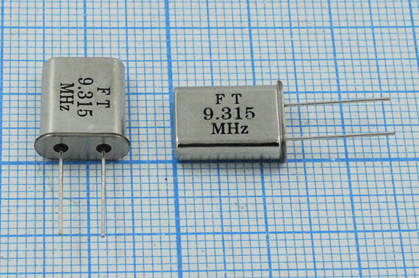 9315 \HC49U\S\ 20\ /-40~85C\U[FT]\1Г (FT9.315MHz) --- Кварцевые резонаторы (пьезокерамические, диэлектрические, ПАВ (SAW), резонаторы из других пьезоматериалов)