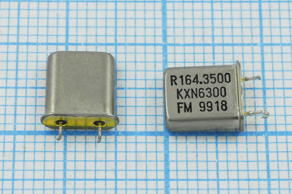 164350 \UM1\\\\\бу (R164.3500 KXN6300) --- Кварцевые резонаторы (пьезокерамические, диэлектрические, ПАВ (SAW), резонаторы из других пьезоматериалов)