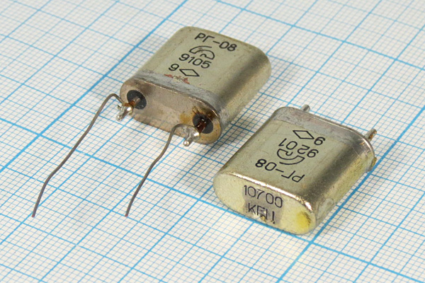 10700 \HC6U\\\\РГ08БА\1Г --- Кварцевые резонаторы (пьезокерамические, диэлектрические, ПАВ (SAW), резонаторы из других пьезоматериалов)