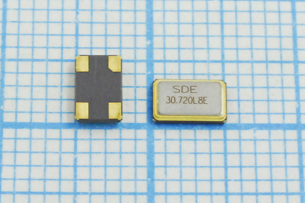 30720 \SMD05032C4\ 8\ 10\ 30/-40~85C\SMD0503(4P)\1 --- Кварцевые резонаторы (пьезокерамические, диэлектрические, ПАВ (SAW), резонаторы из других пьезоматериалов)