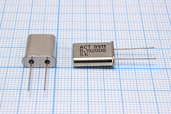 8192 \HC49U\30\\\GO[ACTHC49U]\1Г (ACT 9911 SK) --- Кварцевые резонаторы (пьезокерамические, диэлектрические, ПАВ (SAW), резонаторы из других пьезоматериалов)