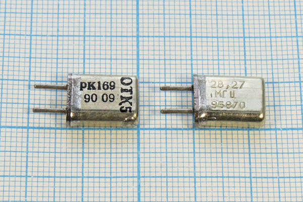 28275 \HC25U\\ 20\ 30/-30~60C\РК169МА-7БС\3Г --- Кварцевые резонаторы (пьезокерамические, диэлектрические, ПАВ (SAW), резонаторы из других пьезоматериалов)