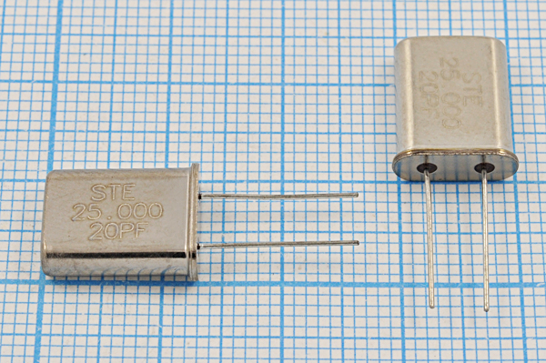25000 \HC49U\20\ 30\\49U[STE]\1Г (STE20PF) --- Кварцевые резонаторы (пьезокерамические, диэлектрические, ПАВ (SAW), резонаторы из других пьезоматериалов)