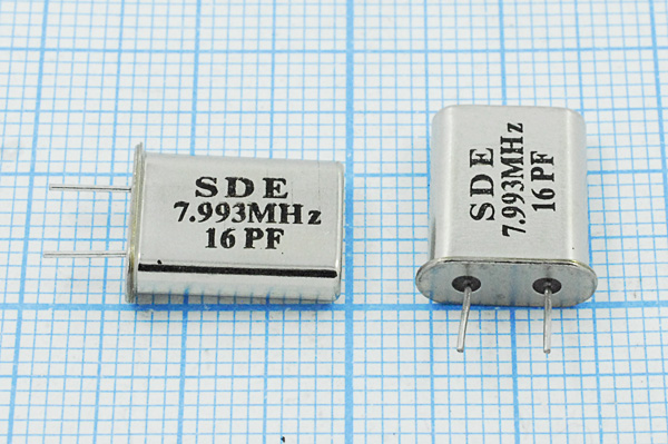 7993 \HC49U\16\ 30\\49U[SDE]\1Г 5мм (SDE16PF) --- Кварцевые резонаторы (пьезокерамические, диэлектрические, ПАВ (SAW), резонаторы из других пьезоматериалов)