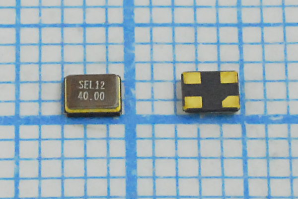 40000 \SMD02520C4\12\ 10\ 30/-40~85C\SMD2520\1Г --- Кварцевые резонаторы (пьезокерамические, диэлектрические, ПАВ (SAW), резонаторы из других пьезоматериалов)