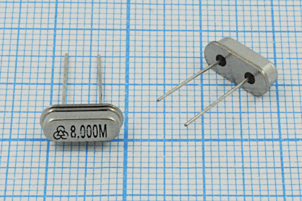 8000 \HC49S3\16\ 20\\\1Г (8.000M) --- Кварцевые резонаторы (пьезокерамические, диэлектрические, ПАВ (SAW), резонаторы из других пьезоматериалов)