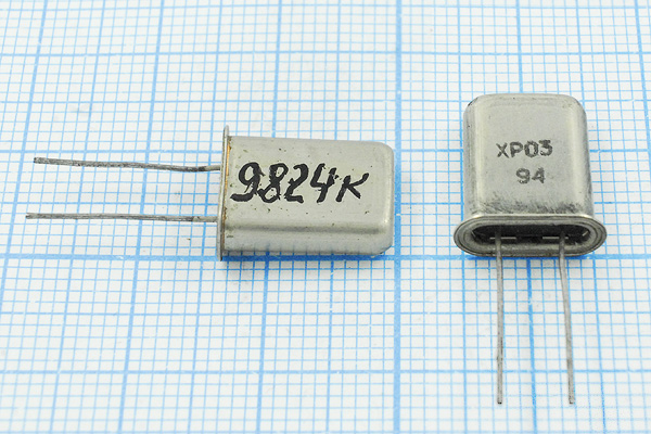 9824 \HC43U\\\\МД\ХСР 1Г --- Кварцевые резонаторы (пьезокерамические, диэлектрические, ПАВ (SAW), резонаторы из других пьезоматериалов)