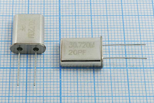 30720 \HC49U\20\ 10\ 30/-20~70C\\3Г (30.720M20PF) --- Кварцевые резонаторы (пьезокерамические, диэлектрические, ПАВ (SAW), резонаторы из других пьезоматериалов)